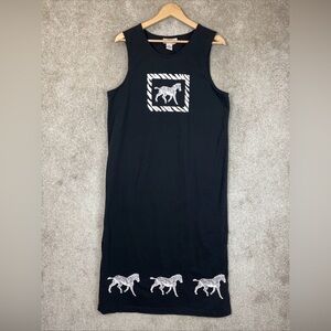 Original TY Wear Vintage Dress Womens Extra Large Black Maxi Sleeveless- 4172